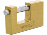 VOREL 77213 TÉGLALAP ALAKÚ RÉZ LAKAT 90MM 