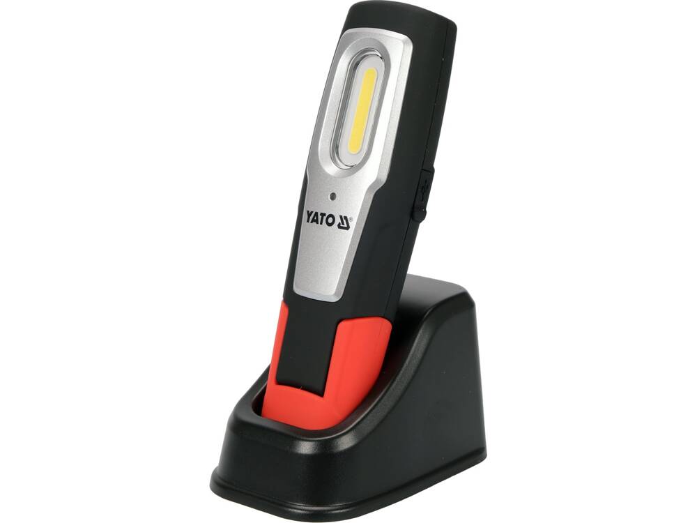 MŰHELYLÁMPA 6W YATO YT-08558 COB, 600LM + 250LM, LI-ION 3.7V 2600MAH, IK07, IP54 