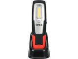 MŰHELYLÁMPA 6W YATO YT-08558 COB, 600LM + 250LM, LI-ION 3.7V 2600MAH, IK07, IP54 