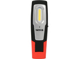 MŰHELYLÁMPA 6W YATO YT-08558 COB, 600LM + 250LM, LI-ION 3.7V 2600MAH, IK07, IP54 