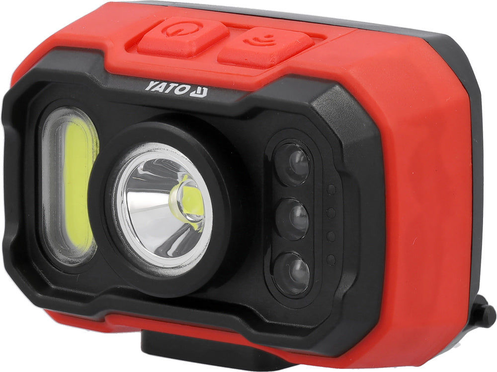 FEJLÁMPA YATO YT-085942 ELEMMEL 1000LM, MOZGÁSÉRZÉKELŐVEL 