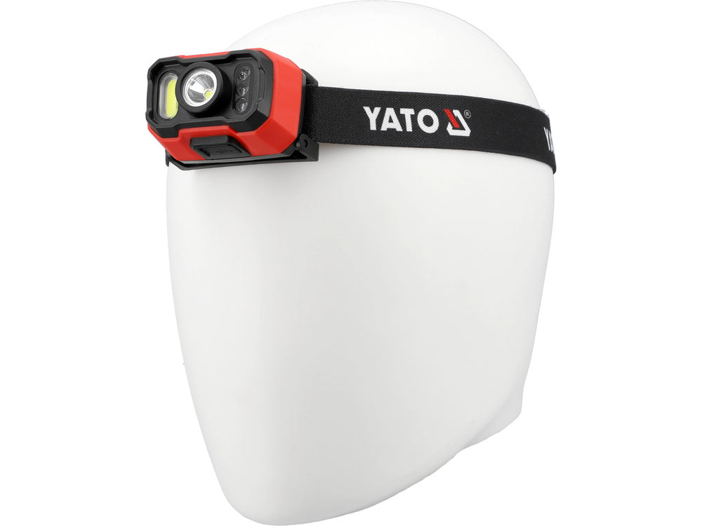 FEJLÁMPA YATO YT-085942 ELEMMEL 1000LM, MOZGÁSÉRZÉKELŐVEL 