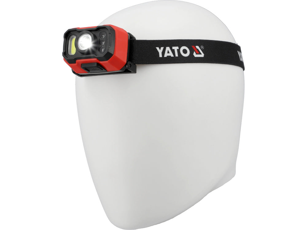 FEJLÁMPA YATO YT-085942 ELEMMEL 1000LM, MOZGÁSÉRZÉKELŐVEL 