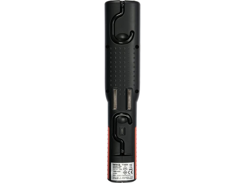 LED LÁMPA YATO YT-08504 LÍTIUM-ION AKKUMULÁTORRAL, 3,7 V, 250 LM 