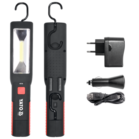 LED LÁMPA YATO YT-08504 LÍTIUM-ION AKKUMULÁTORRAL, 3,7 V, 250 LM 