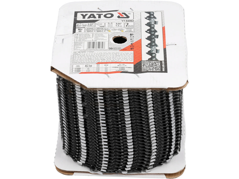 LÁNCFŰRÉSZ LÁNC, YATO YT-84962 1846 FOGÚ, 0.325, 1.3MM 