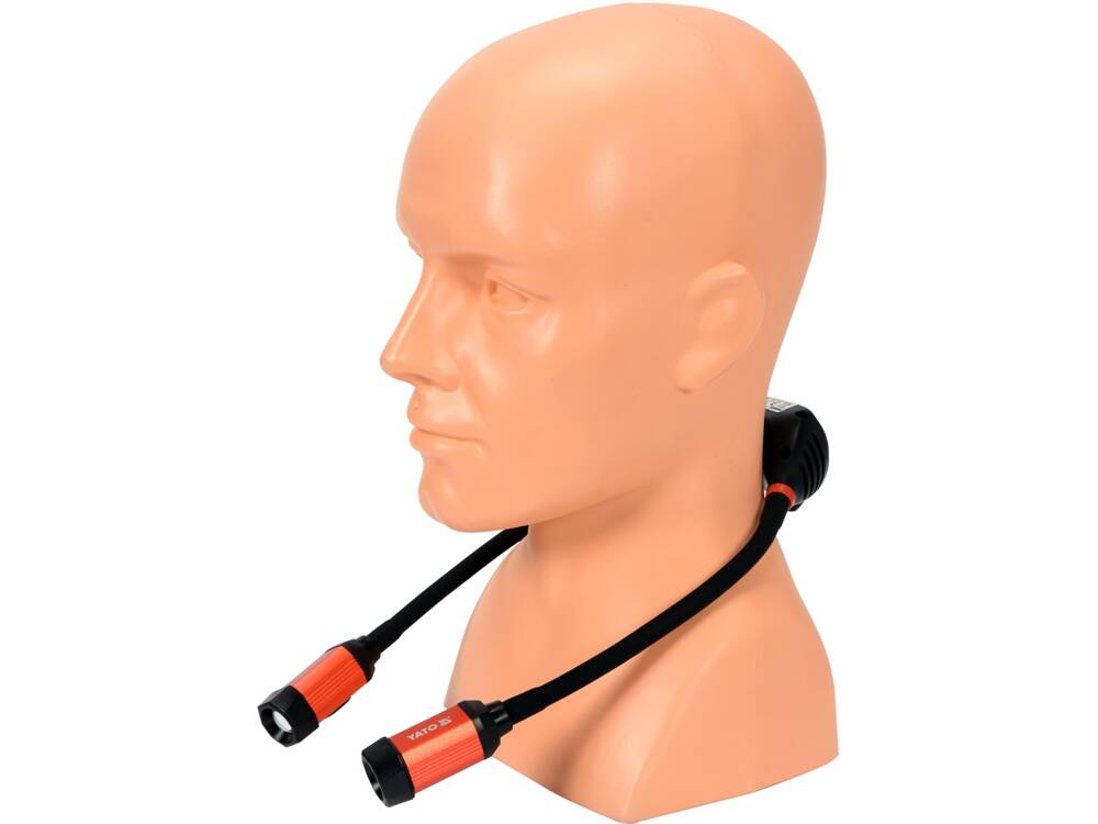YATO YT-08599 2 FEJES ZSEBLÁMPA NYAKRA AKASZTHATÓVAL 