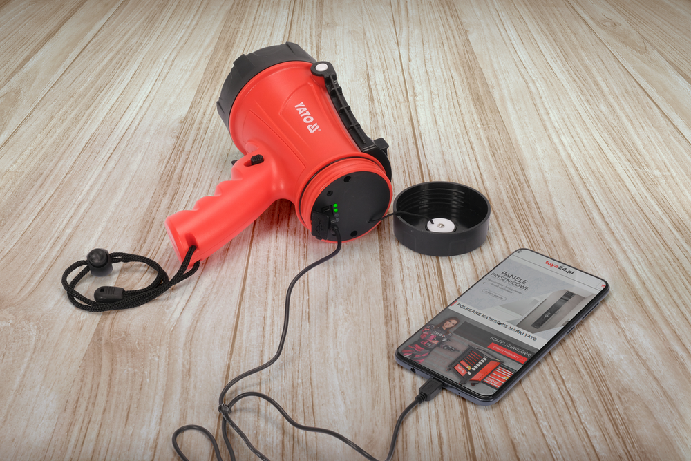 ELEMES ZSEBLÁMPA, YATO YT-08551 15W, 1200LM, IP68, 3.7V 