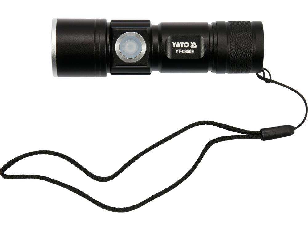 AKKUMULÁTOROS ZSEBLÁMPA, YATO YT-08569 350LM, 650MAH, USB 