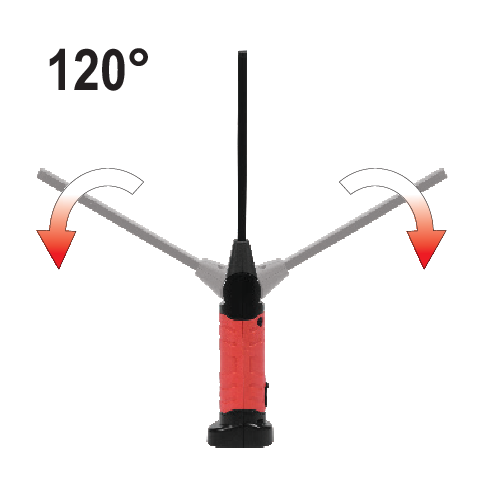 ELEMES ZSEBLÁMPA, YATO YT-08518 5+3W, 600/260LM, USB 