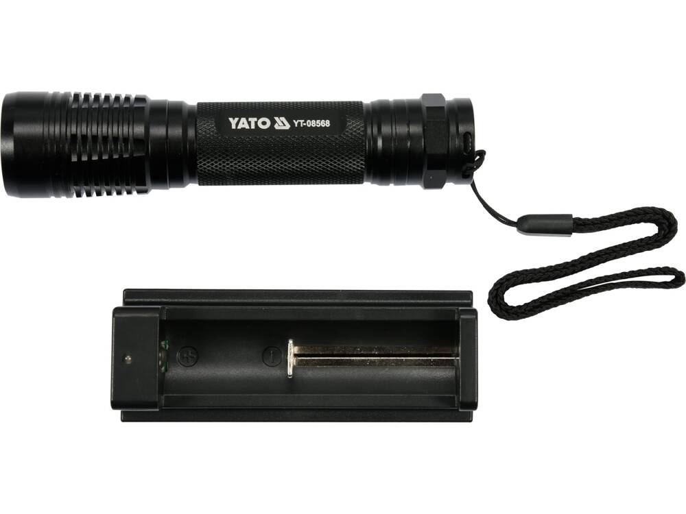 AKKUMULÁTOROS ZSEBLÁMPA, YATO YT-08568 500LM, 2200MAH, USB 