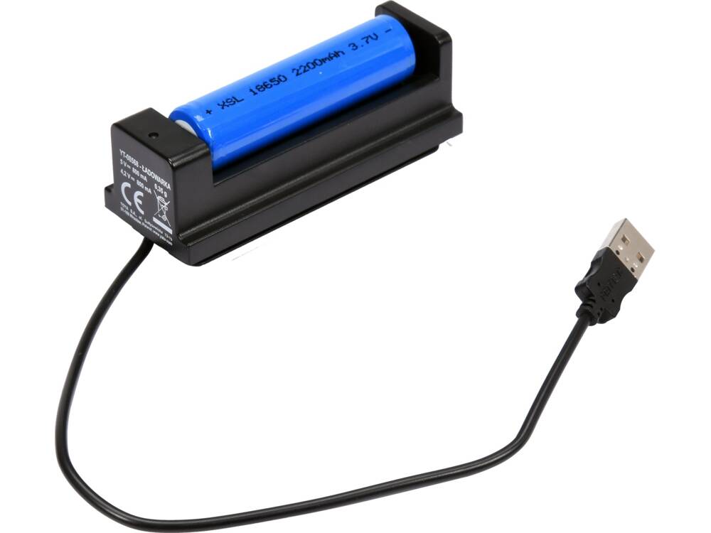 AKKUMULÁTOROS ZSEBLÁMPA, YATO YT-08568 500LM, 2200MAH, USB 