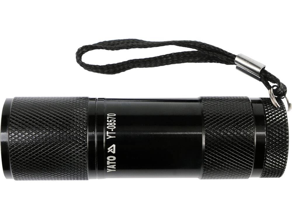 LANTERNA DIN ALUMINIU, YATO YT-08570 9 LED, NEGRU