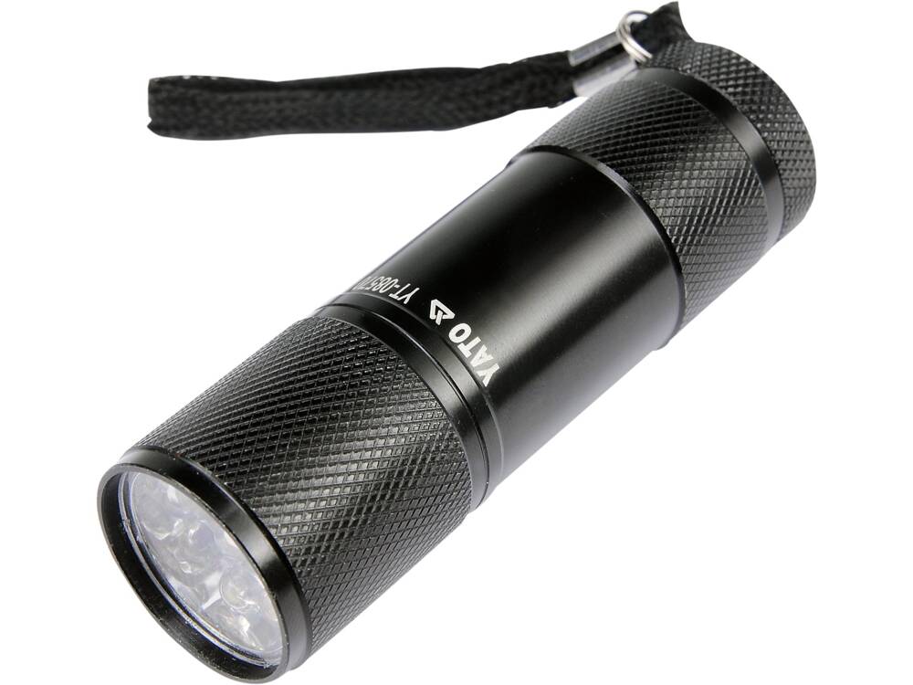 LANTERNA DIN ALUMINIU, YATO YT-08570 9 LED, NEGRU