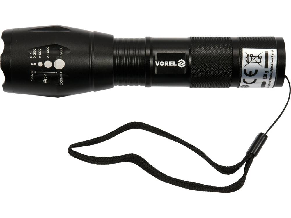 LED ZSEBLÁMPA, 5W, VOREL 88555 280LM, ZOOM 