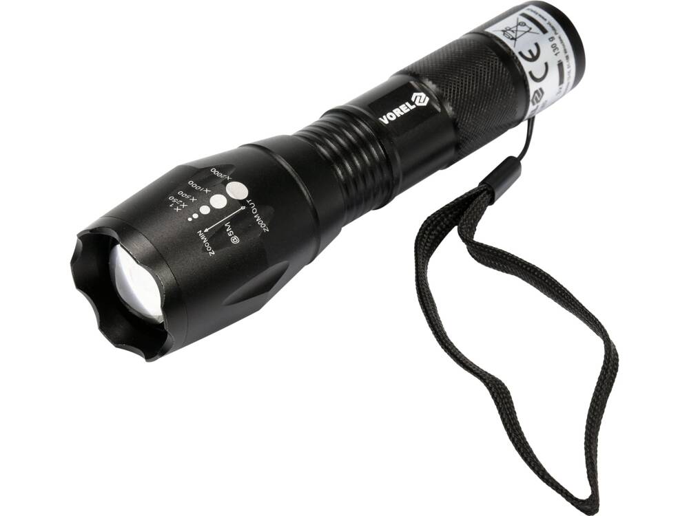 LED ZSEBLÁMPA, 5W, VOREL 88555 280LM, ZOOM 