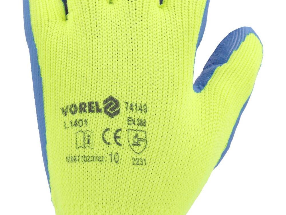 MANUSI DE PROTECTIE VOREL 74149 GCLA0510, GALBEN