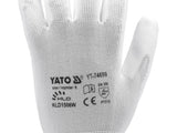 MANUSI DE PROTECTIE, YATO YT-74699 NYLON, ALB, MARIMEA 9