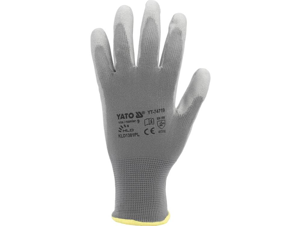MANUSI DE PROTECTIE, YATO YT-74719 NYLON, GRI, MARIMEA 9