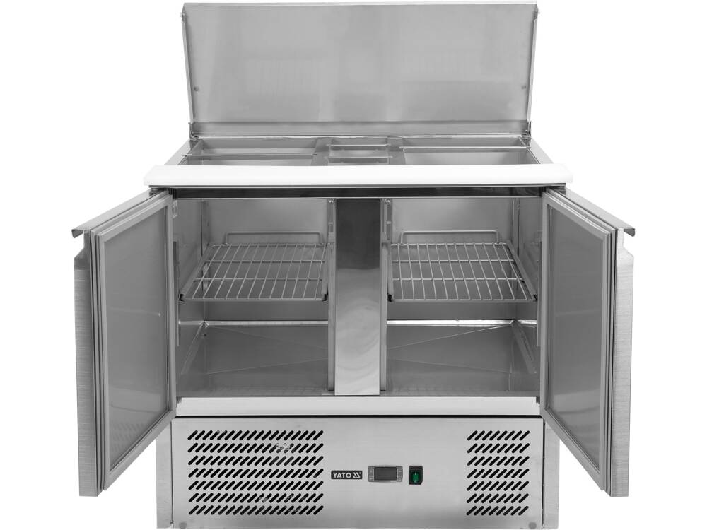 YATO YG-05262 SALÁTA HŰTŐASZTAL, 2 AJTÓVAL ÉS FEDÉLLEL, 240L 