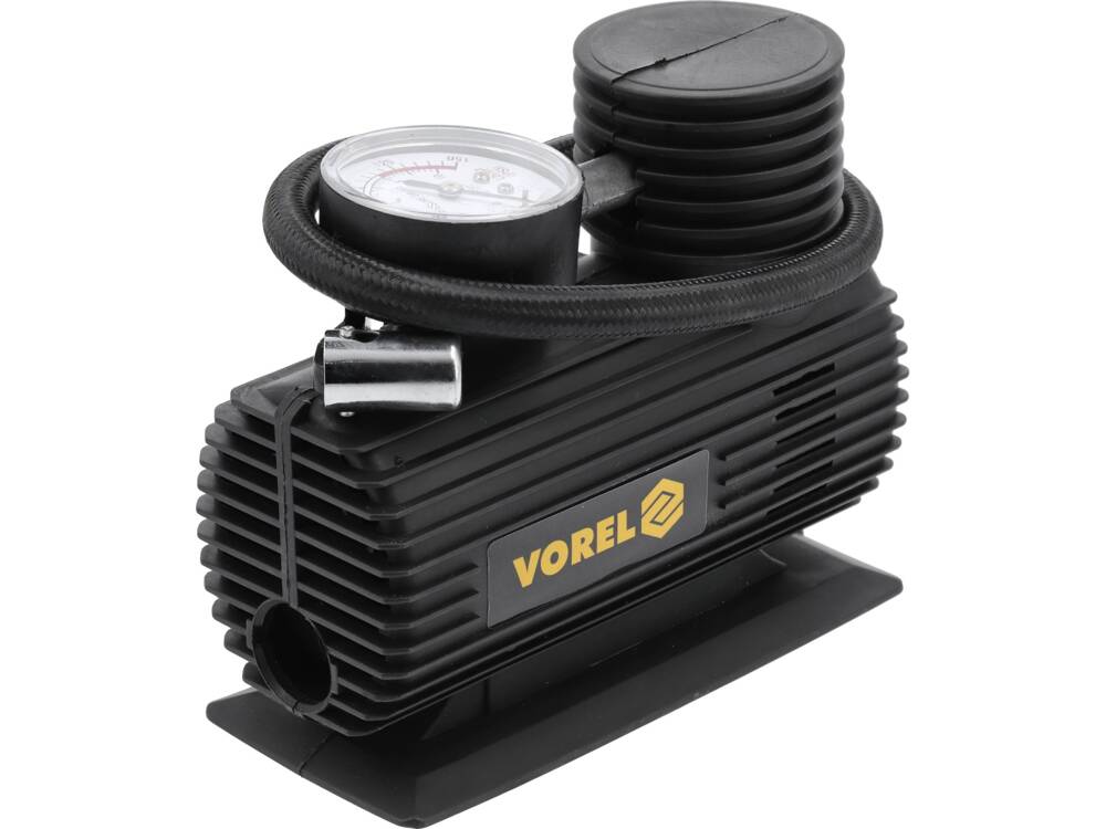 AUTÓ MINI KOMPRESSZOR 12V, VOREL 82100 10ATM 