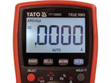MULTIMÉTER YATO YT-730893 VALÓS RMS FUNKCIÓVAL, LCD KÉPERNYŐVEL 19999 