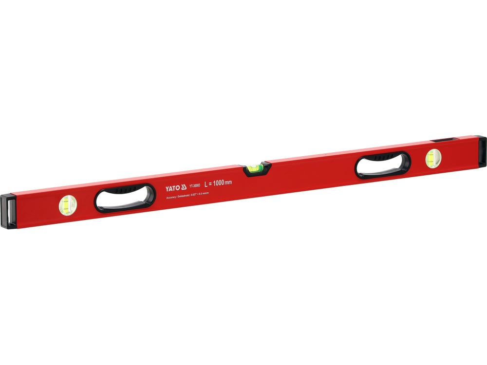 Nivela aluminiu YATO YT-30083, 1000 mm cu maner 3 bule - imagine 2