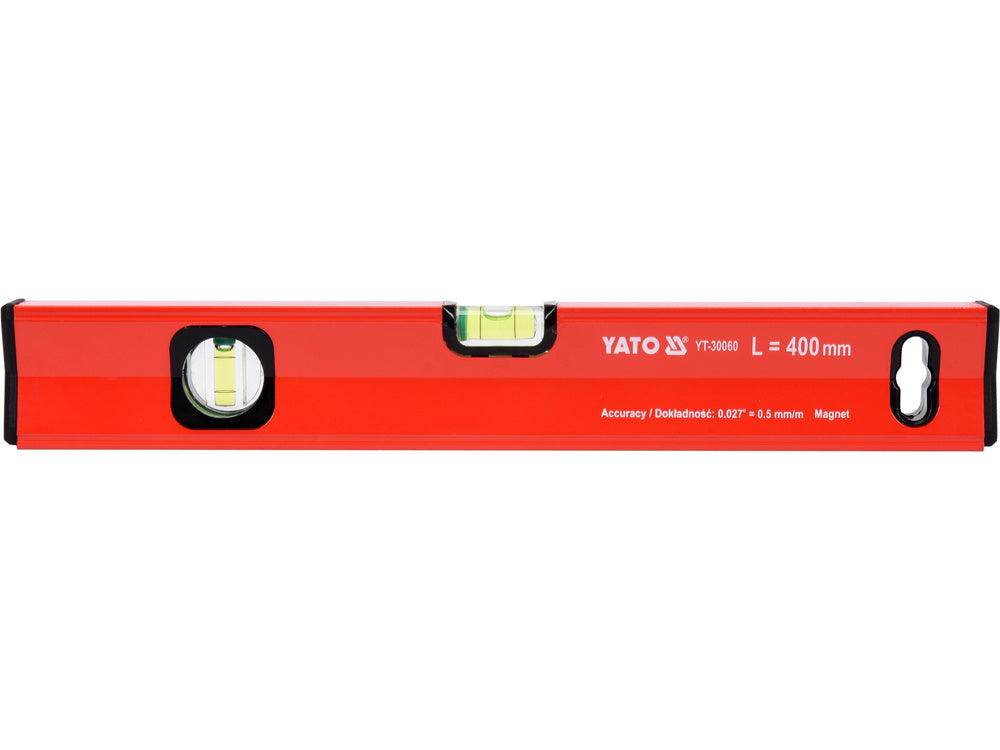 ALUMÍNIUM SZINT YATO YT-30060 MÁGNESES 400MM, 2 BUBORÉK 