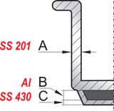 OALA INALTA CU YATO YG-00015 CAPAC 32X32CM, 25L