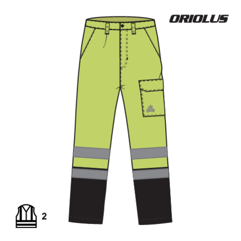 Pantaloni reflectorizanti oriolus YATO YT-79370, S - imagine 9