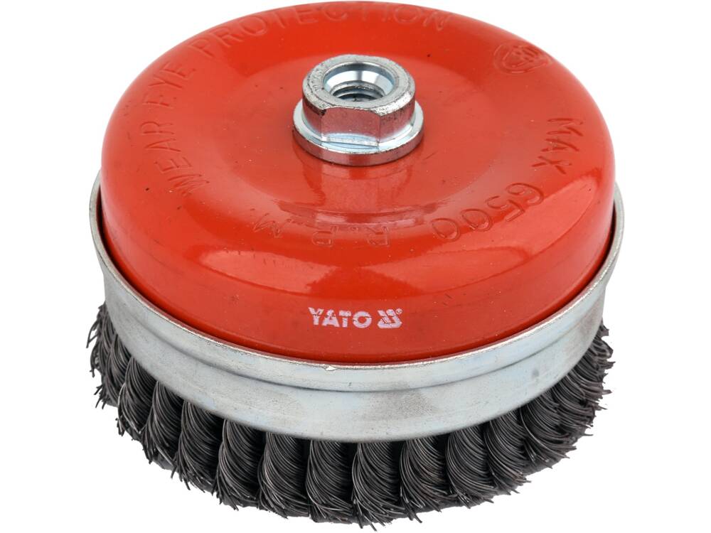 PERIE CUPA 125MM, YATO YT-47691 PRINDERE M14, CU TOROANE DIN OTEL INOXIDABIL