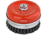 PERIE CUPA 125MM, YATO YT-47691 PRINDERE M14, CU TOROANE DIN OTEL INOXIDABIL