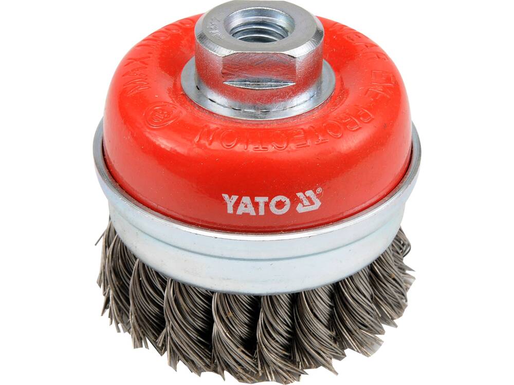 PERIE CUPA 75MM, YATO YT-4768 PRINDERE M14, CU TOROANE DIN OTEL INOXIDABIL