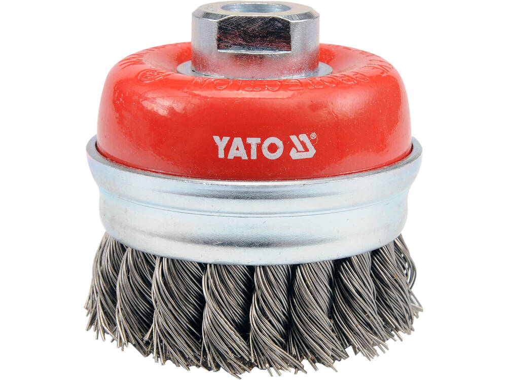 PERIE CUPA 75MM, YATO YT-4768 PRINDERE M14, CU TOROANE DIN OTEL INOXIDABIL
