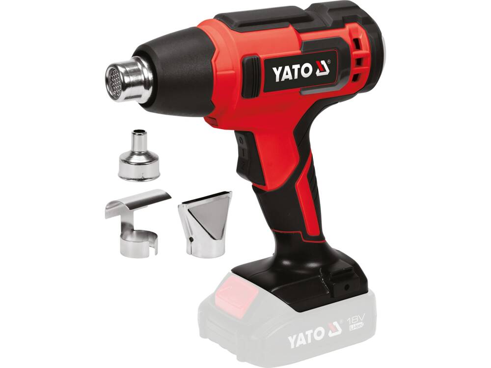 HŐLÉGES PISZTOLY, YATO YT-82285 18V, \u200\550°, 2 SEBESSÉG, AKKUMULÁTOR NÉLKÜL 