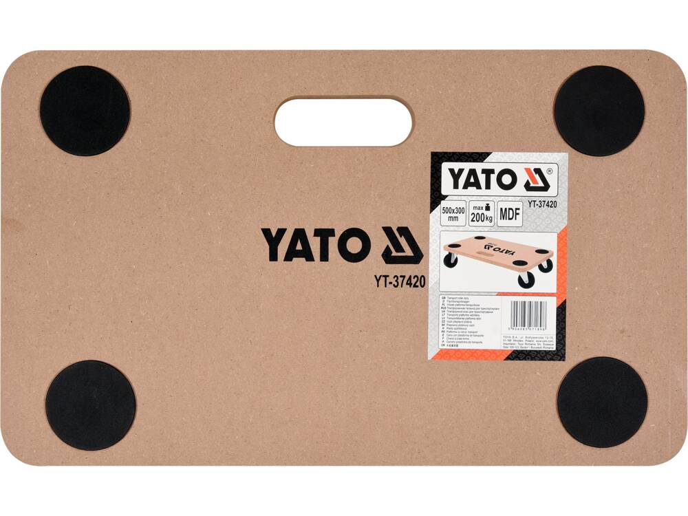 SZÁLLÍTÓPLATFORM YATO YT-37420 KEREKEKKEL 500X300MM 