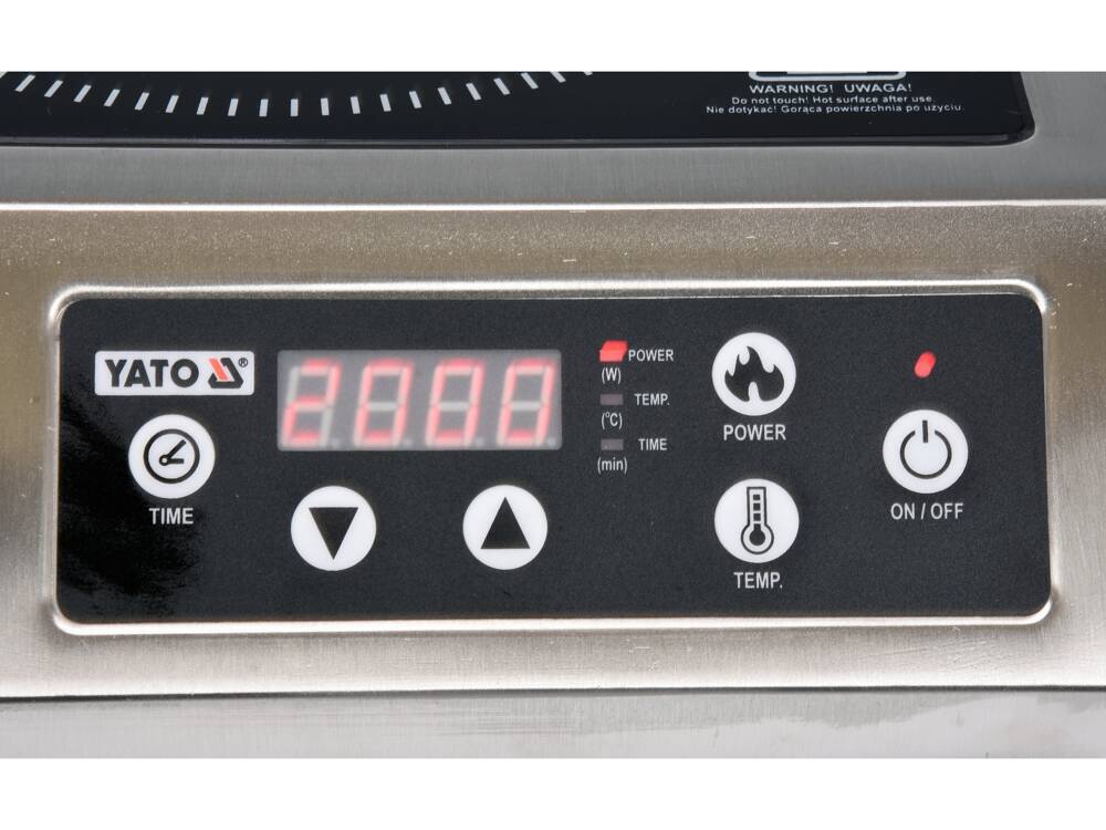 INDUKCIÓS FŐZŐLAP YATO YG-04701 3500W, DIGITÁLIS VEZÉRLÉSŰ 