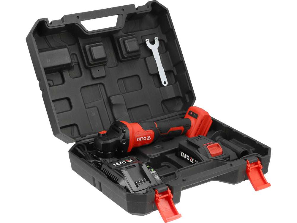 Polizor unghiular YATO YT-828254, 18 V, 1 x 4 Ah) - imagine 9