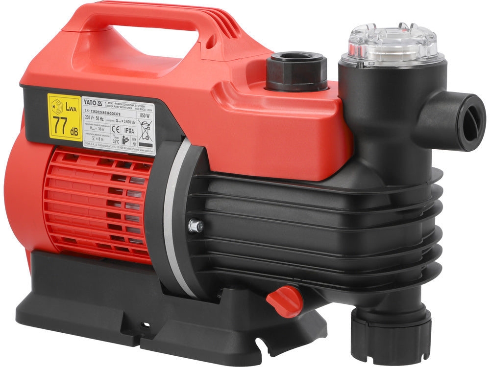 KERTI SZIVATTYÚ YATO YT-85363 SZŰRŐVEL 850W 