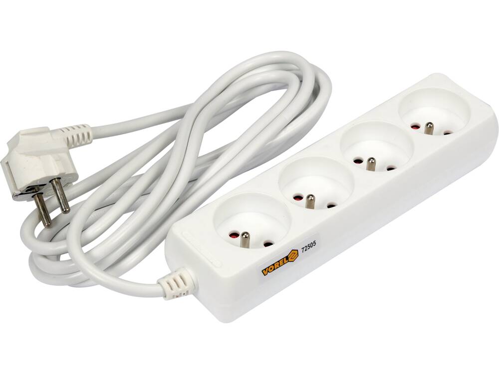 FÖLDELÉSŰ HOSSZABBÍTÓKÁBEL, VOREL 72505 4 ALJZAT, 3M 