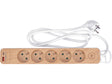 Prelungitor cu USB imitatie lemn STHOR 72344, 5 g, 1.4 m