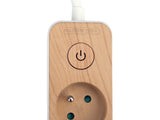Prelungitor cu USB imitatie lemn STHOR 72344, 5 g, 1.4 m - imagine 4