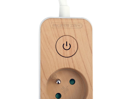 Prelungitor cu USB imitatie lemn STHOR 72344, 5 g, 1.4 m - imagine 4