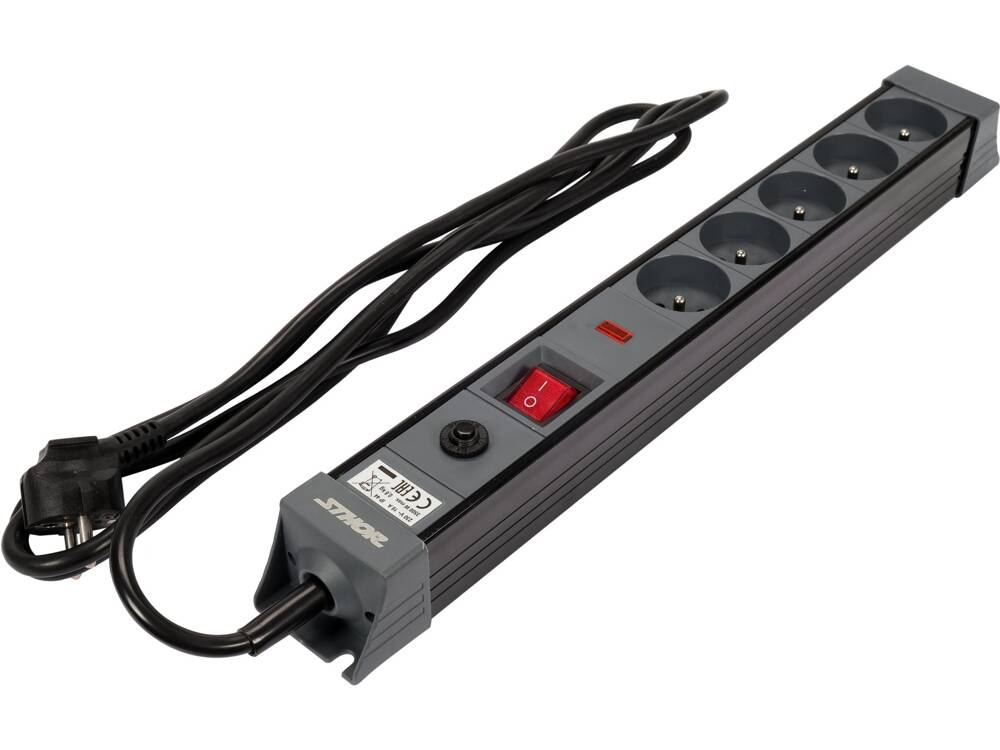 ELEKTROMOS HOSSZABBÍTÓ, 5 ALJZATOS, KAPCSOLÓVAL, 3M 