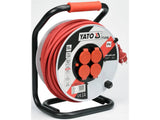 HOSSZABBÍTÓ KÁBEL TEKERCSEN, YATO YT-8108 50M, 3X2.5MM2,16A 