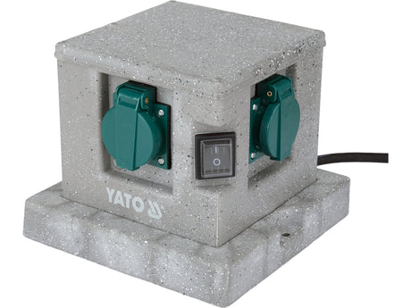 Priza de gradina cubica YATO YT-81272, IP44, 4 x 230 V - imagine 2