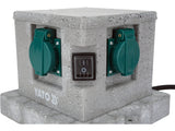 Priza de gradina cubica YATO YT-81272, IP44, 4 x 230 V - imagine 4