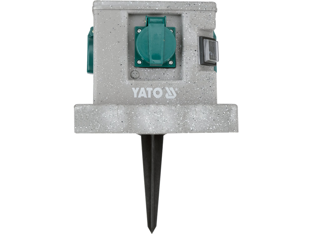 Priza de gradina cubica YATO YT-81272, IP44, 4 x 230 V - imagine 6