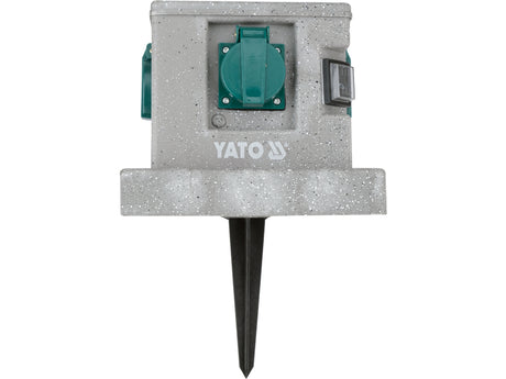 Priza de gradina cubica YATO YT-81272, IP44, 4 x 230 V - imagine 6