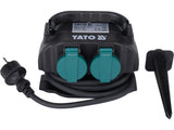 Priza de gradina dubla YATO YT-81270, IP44, 4 x 230 V